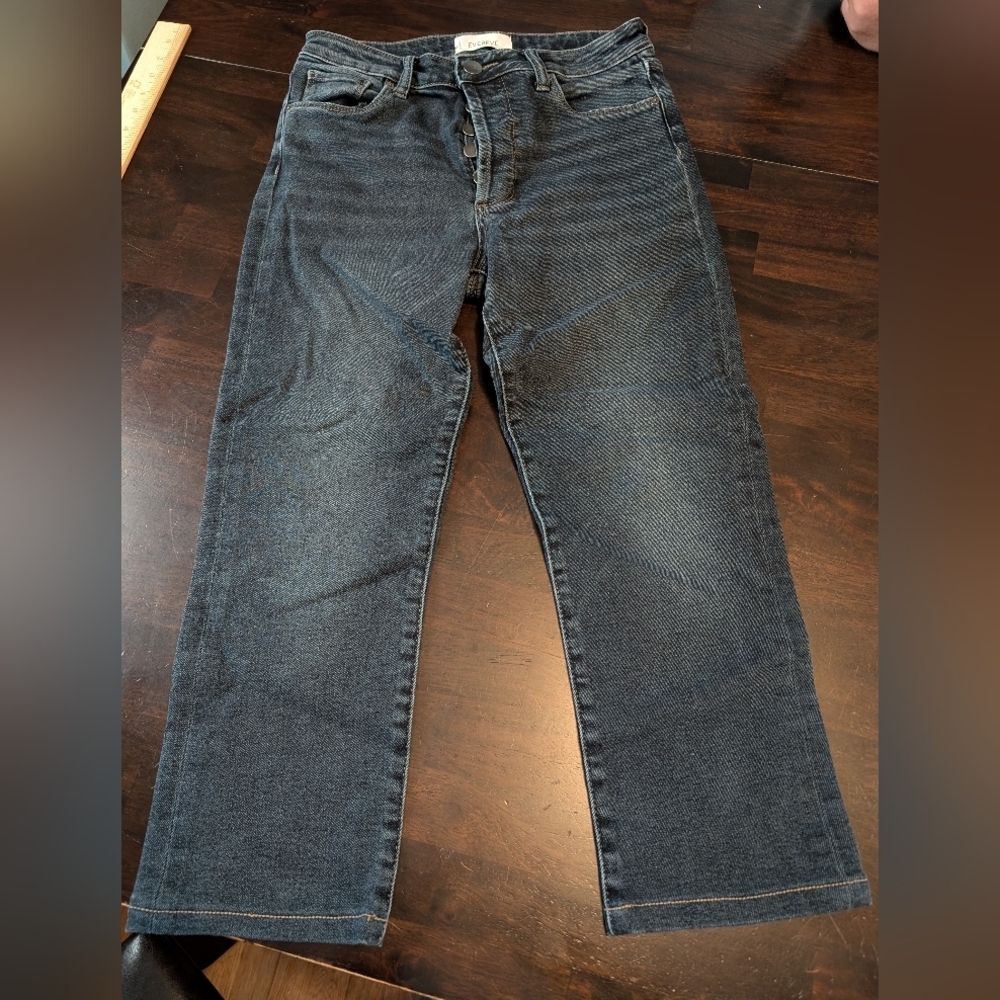 Evereve Ever Straight Ankle Jeans, Dark Wash, Women's 27